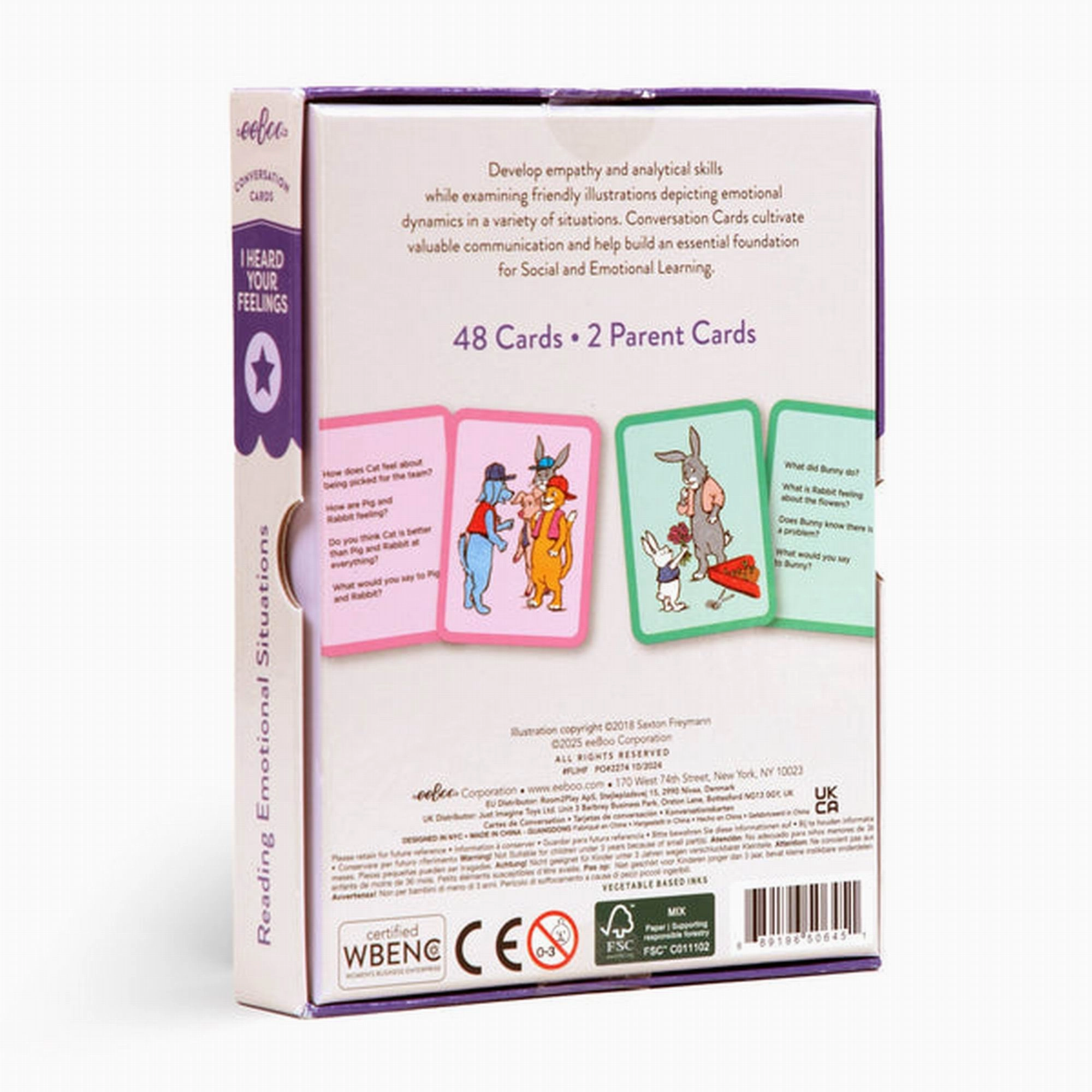 eeBoo I Heard Your Feelings Conversation Cards  New Packaging