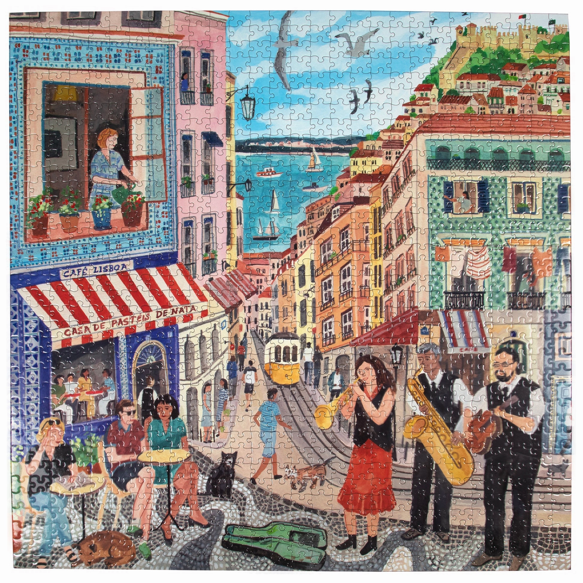 eeBoo Lisbon 1000pc Square Puzzle