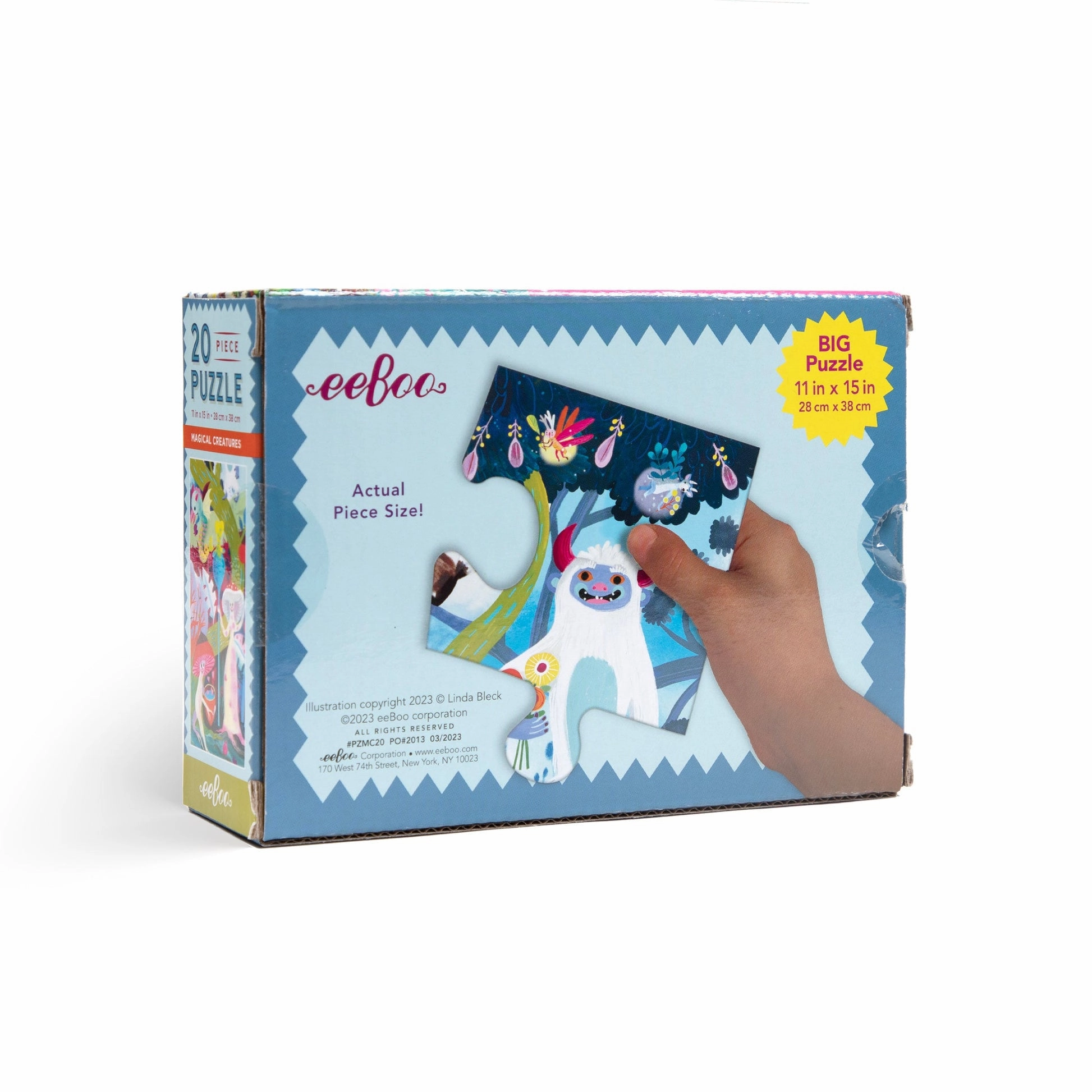 eeBoo Magical Creatures 20pc Puzzle