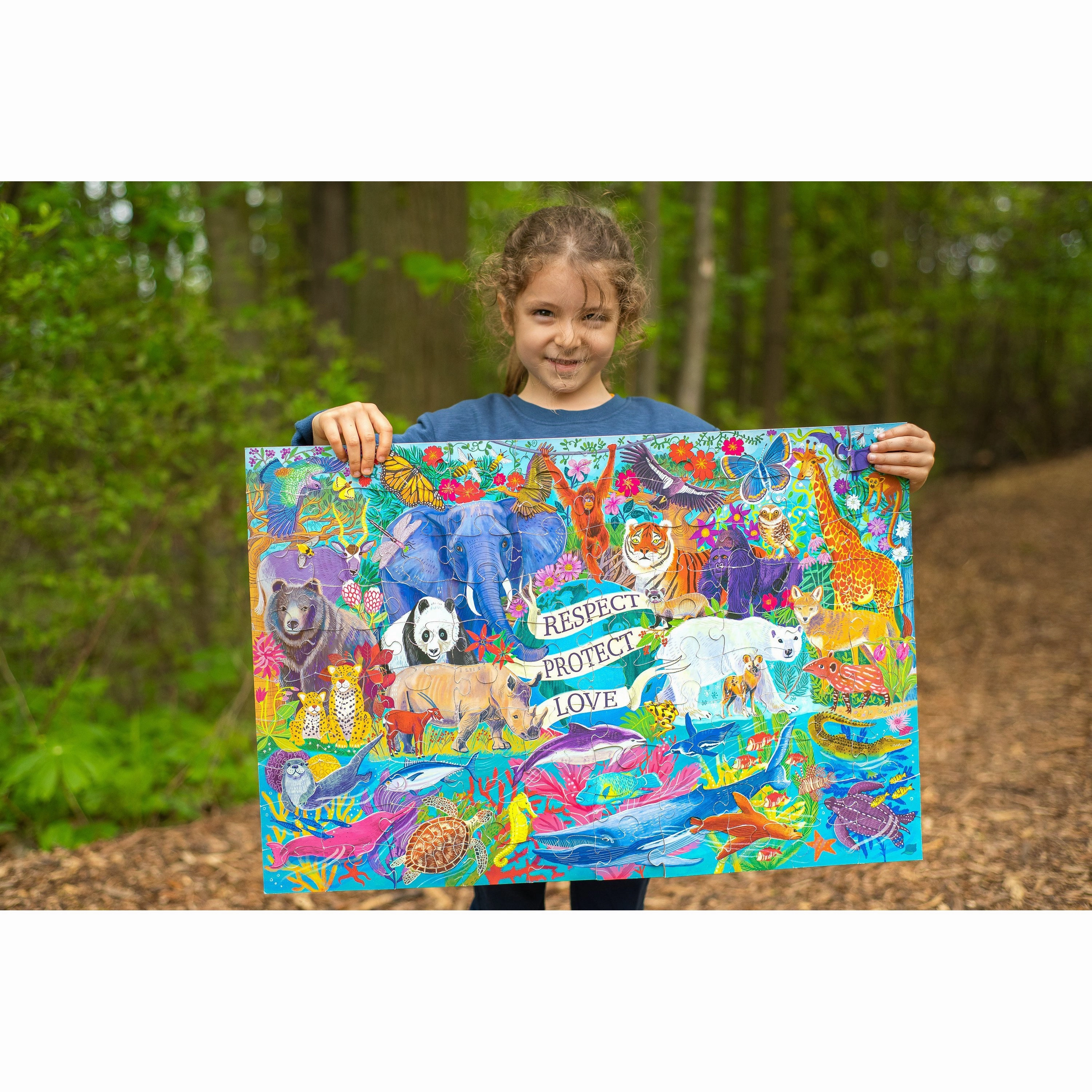 eeBoo Planet Earth 100 Piece Puzzle