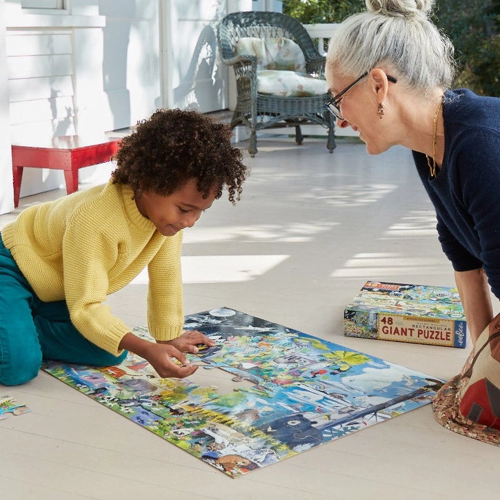 eeBoo Within The Biome 48 pc Giant Puzzle