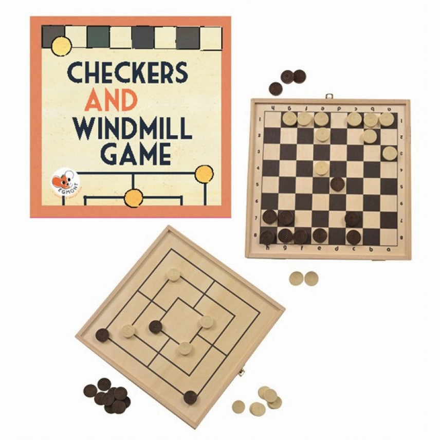 Egmont Toys Checkers and Windmill Game