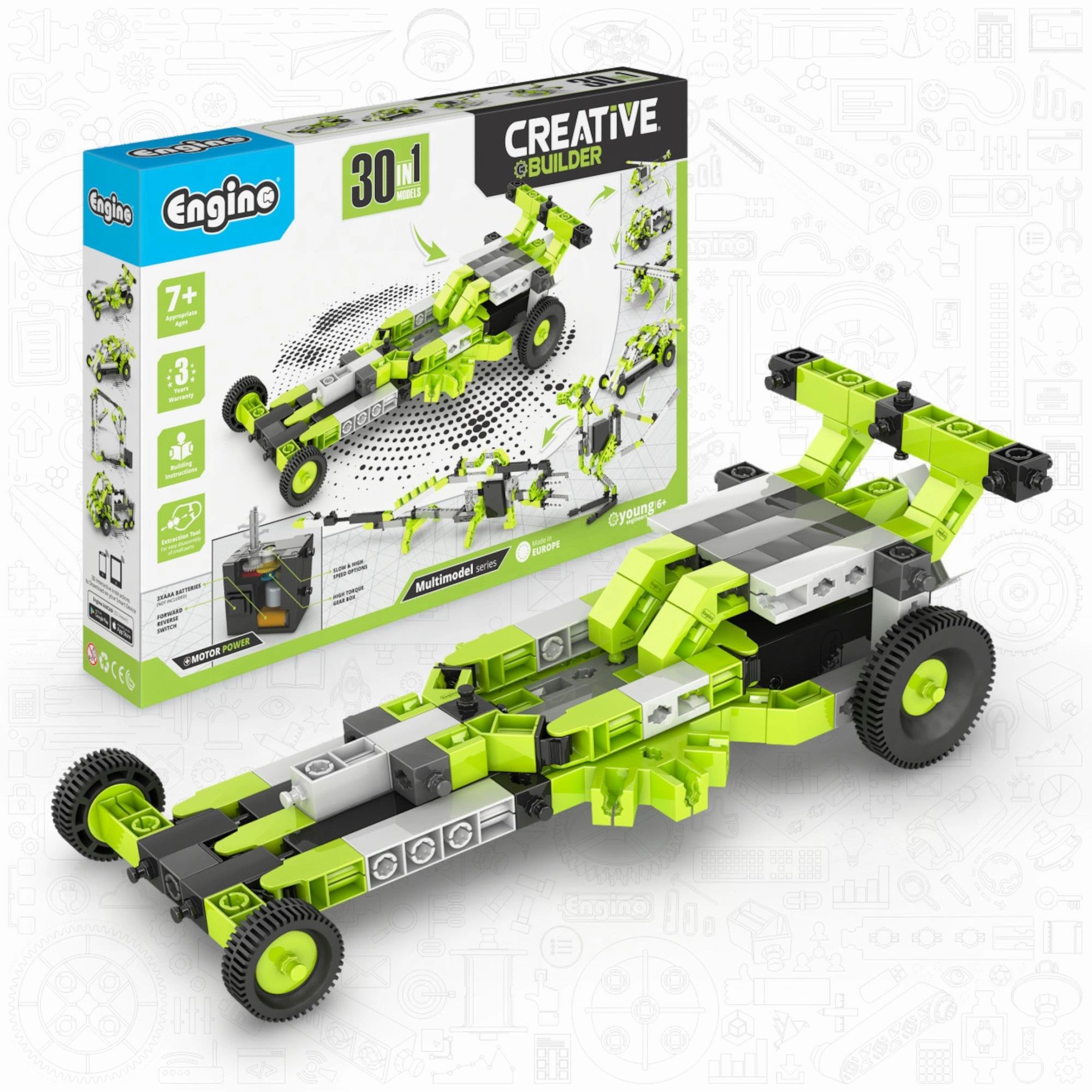 Engino Creative Builder 30 Models Motorized Set  Multi Model Set