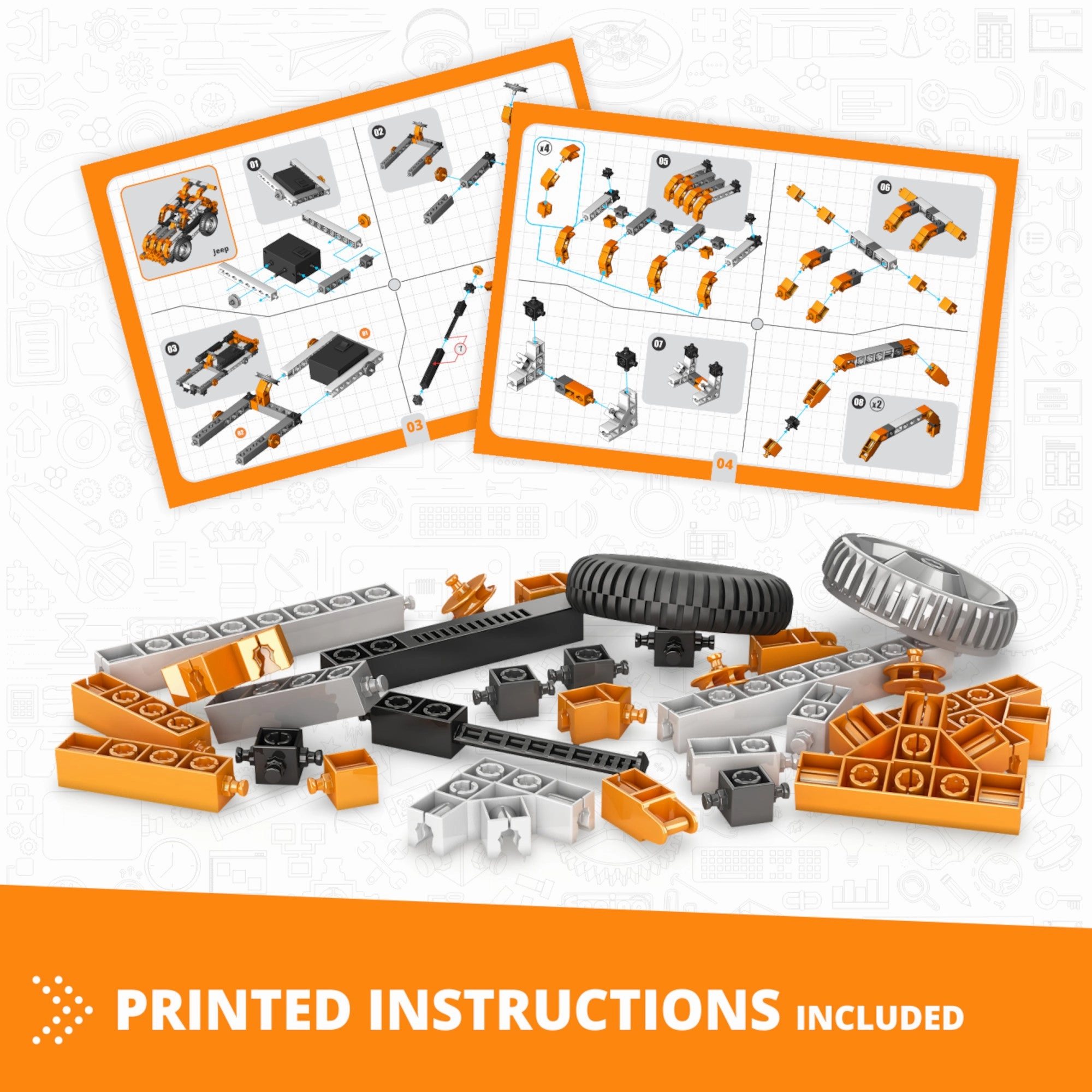 Engino Creative Builder 50 Models Motorized Set  Multi Model Set