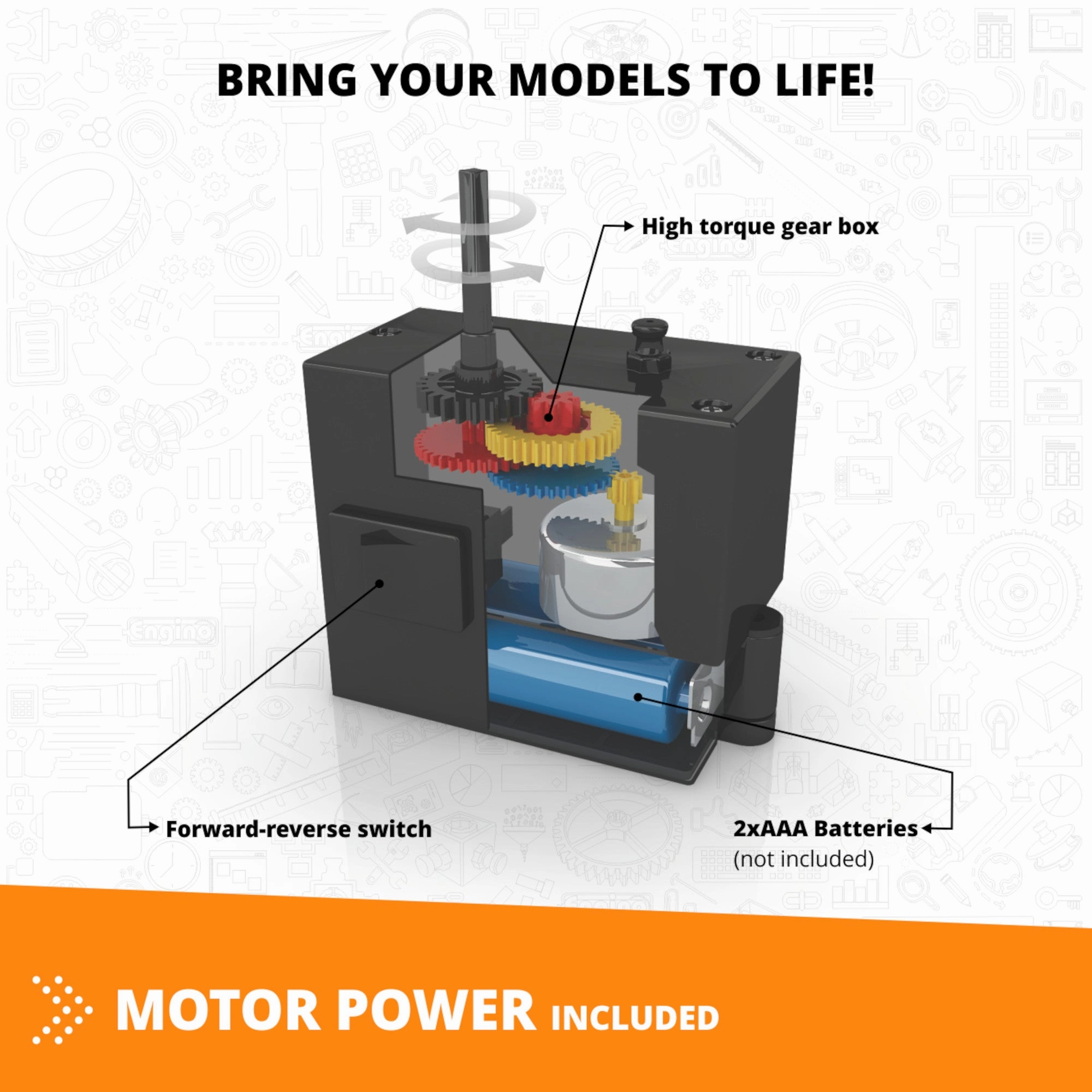 Engino Creative Builder 50 Models Motorized Set  Multi Model Set
