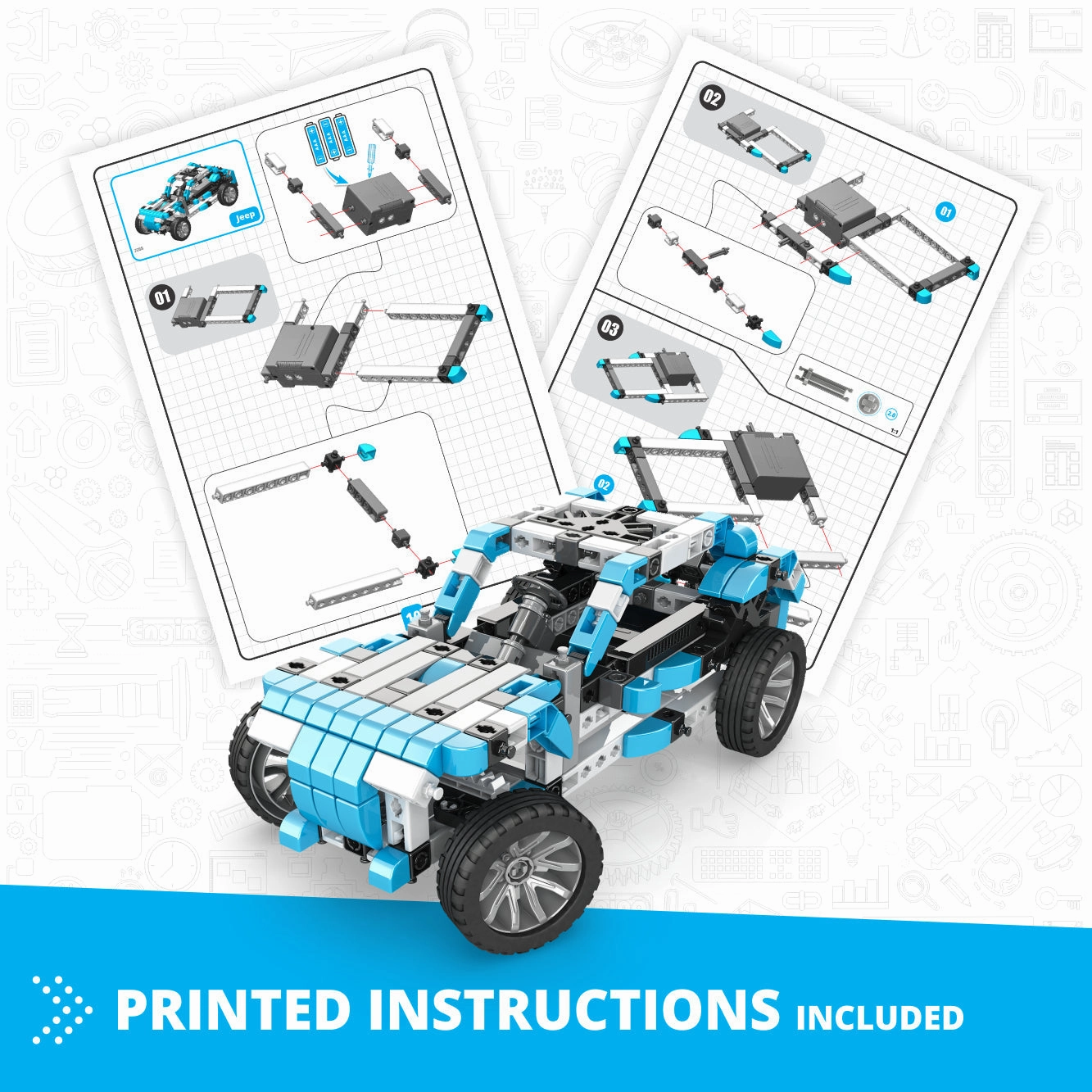 Engino Inventor Motorized "Offroader" with 10 Bonus Models