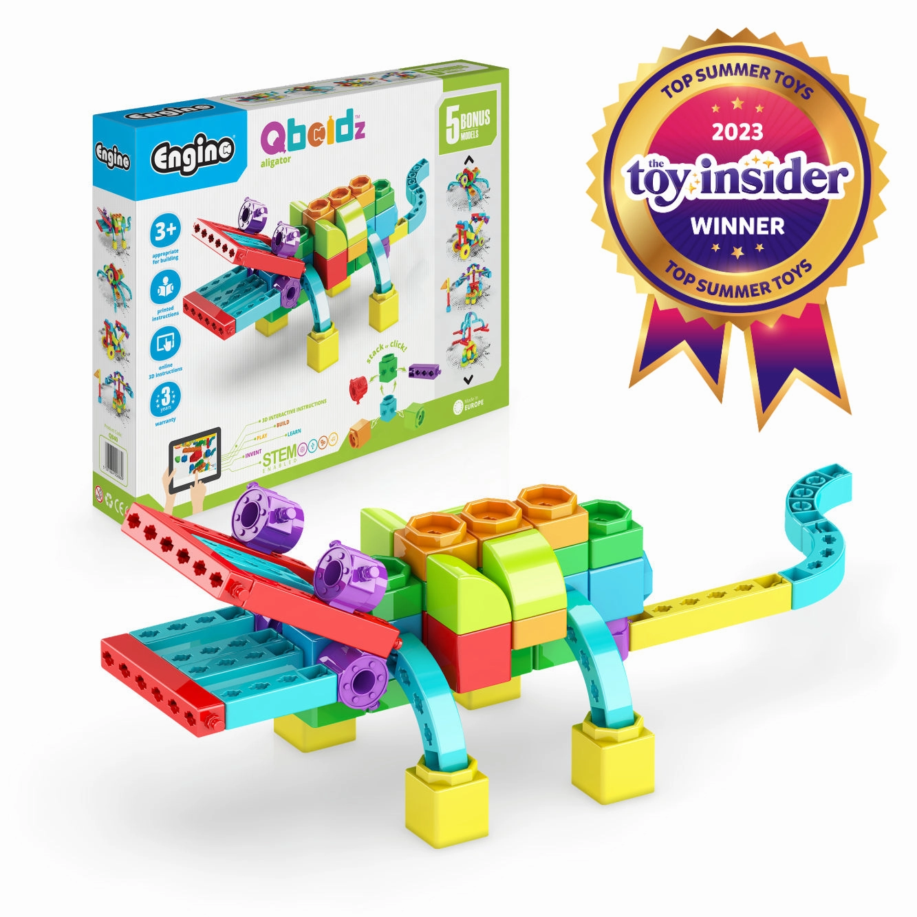 Engino Qboidz "Alligator" with 5 Bonus Models