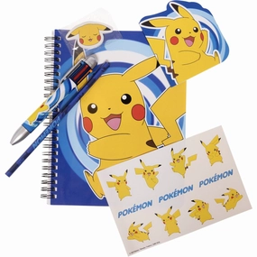 Euromic Pokmon Writing Set med 60 sider A5 ark   multi farvet kuglepen