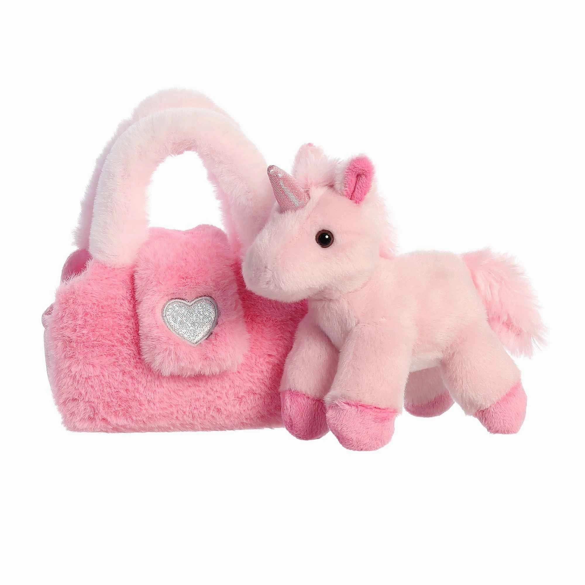 Fancy Pals Pet Carrier Plushy Pink Heart