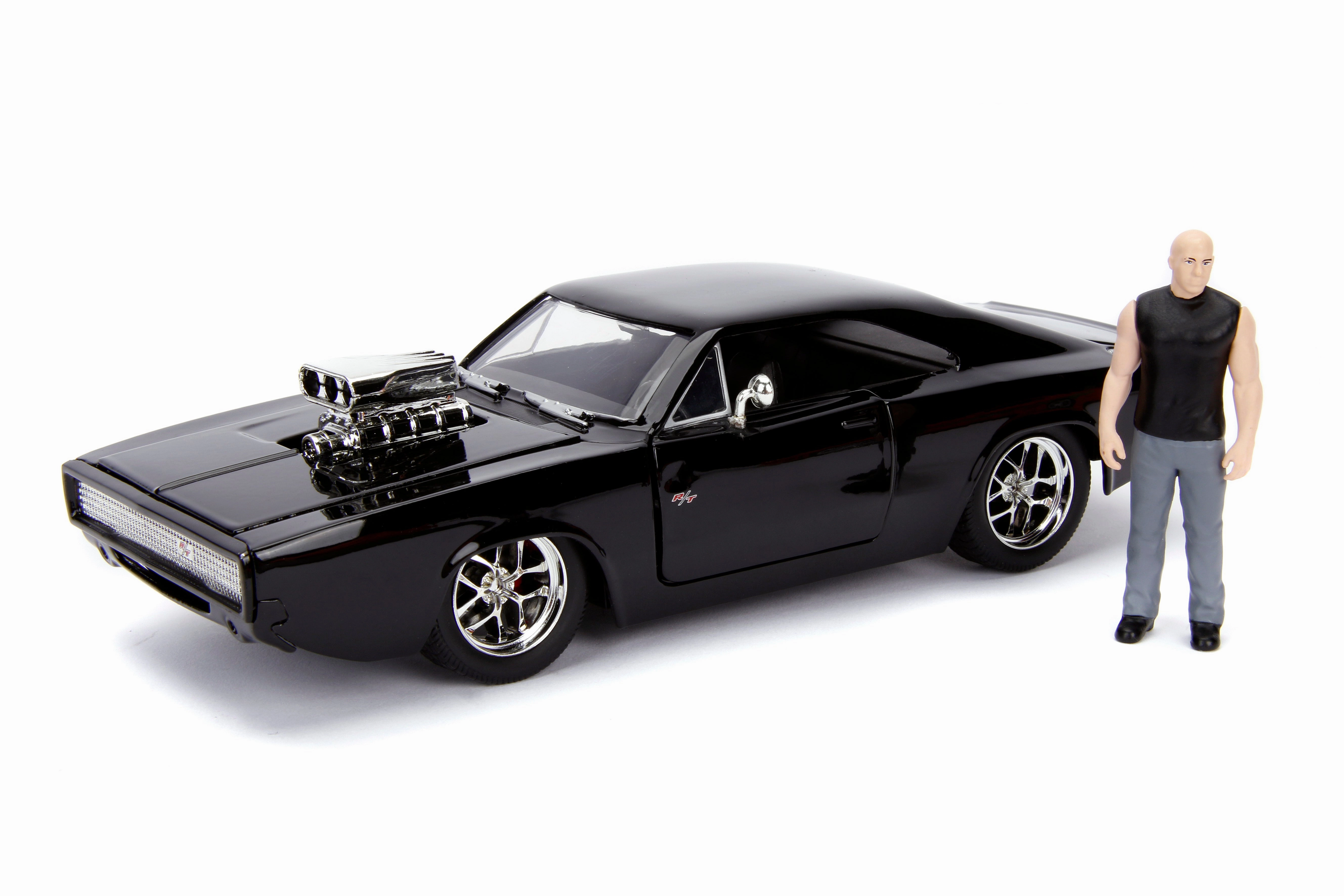 Fast & Furious 1970 Dodge Charger Street, 1:24 w/ figurine Dominic Toretto