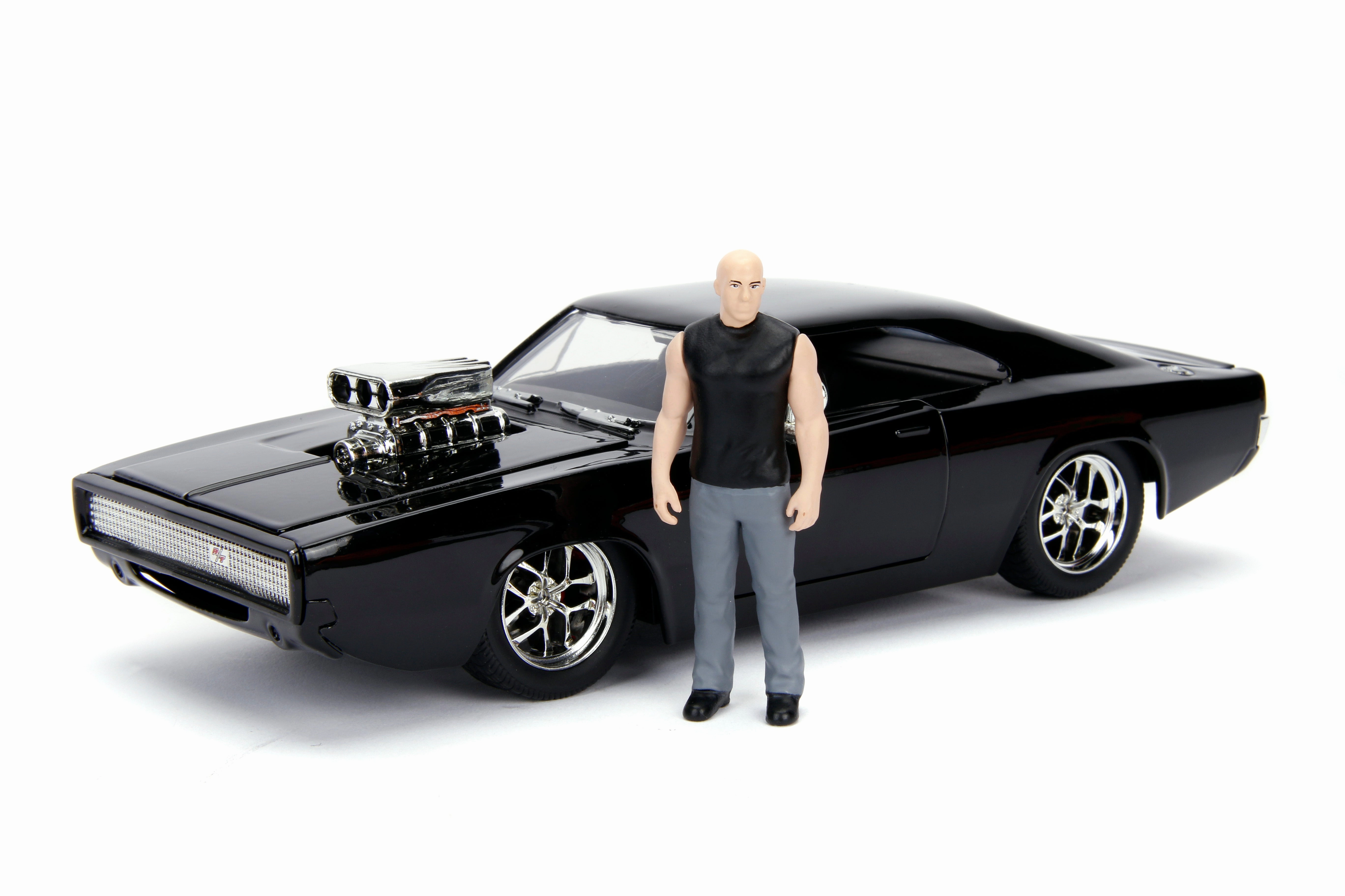 Fast & Furious 1970 Dodge Charger Street, 1:24 w/ figurine Dominic Toretto