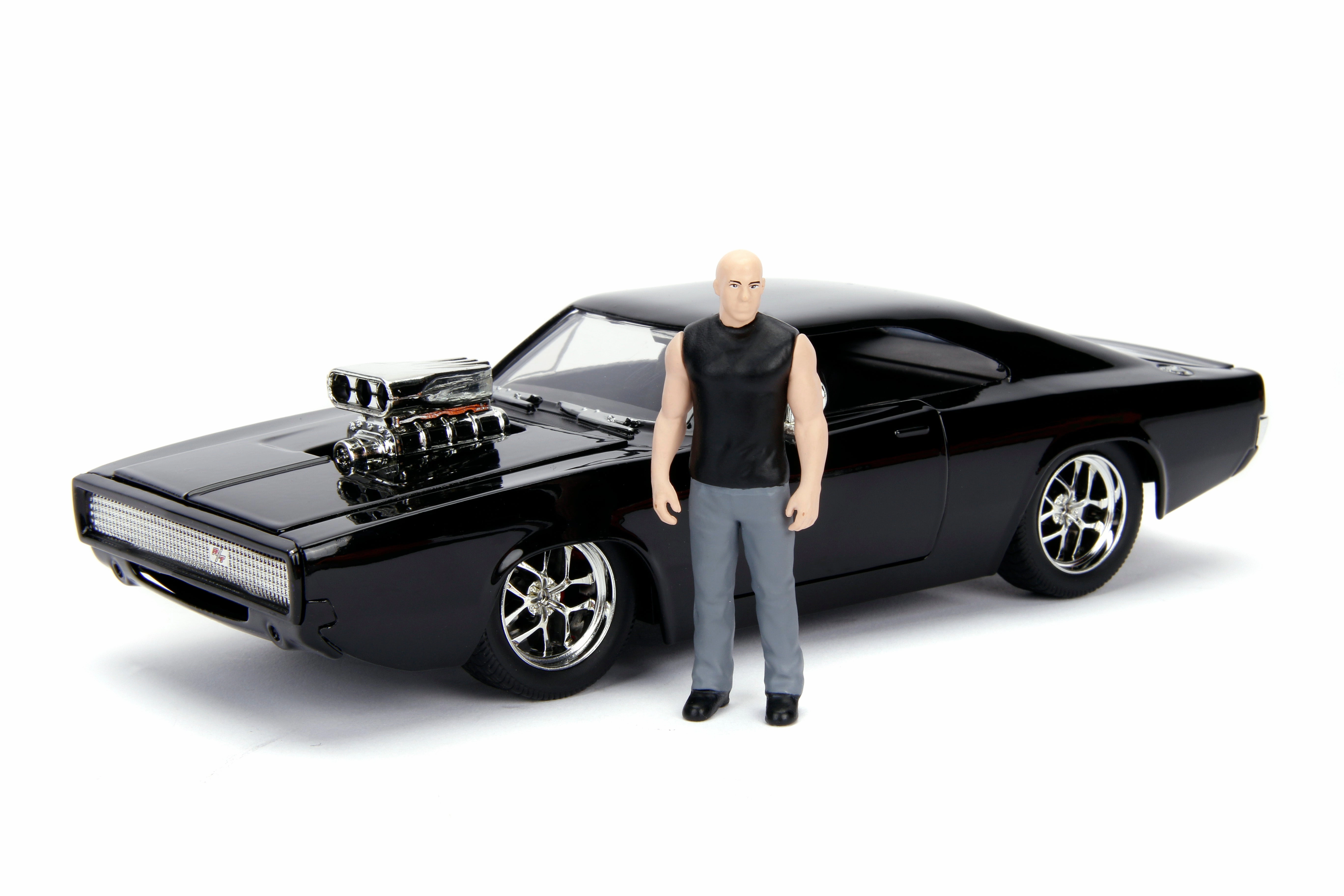 Fast & Furious 1970 Dodge Charger Street, 1:24 w/ figurine Dominic Toretto