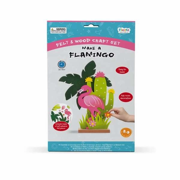 Felt & Wood Craft - Make A Flamingo