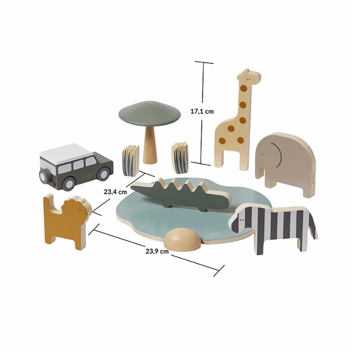 FLEXA Safari Animals & Jeep