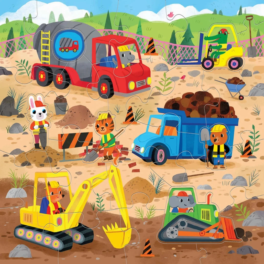Floor Puzzle Construction Site - Mudpuppy