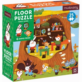 Floor Puzzle Forest School 25 pieces Mudpuppy
