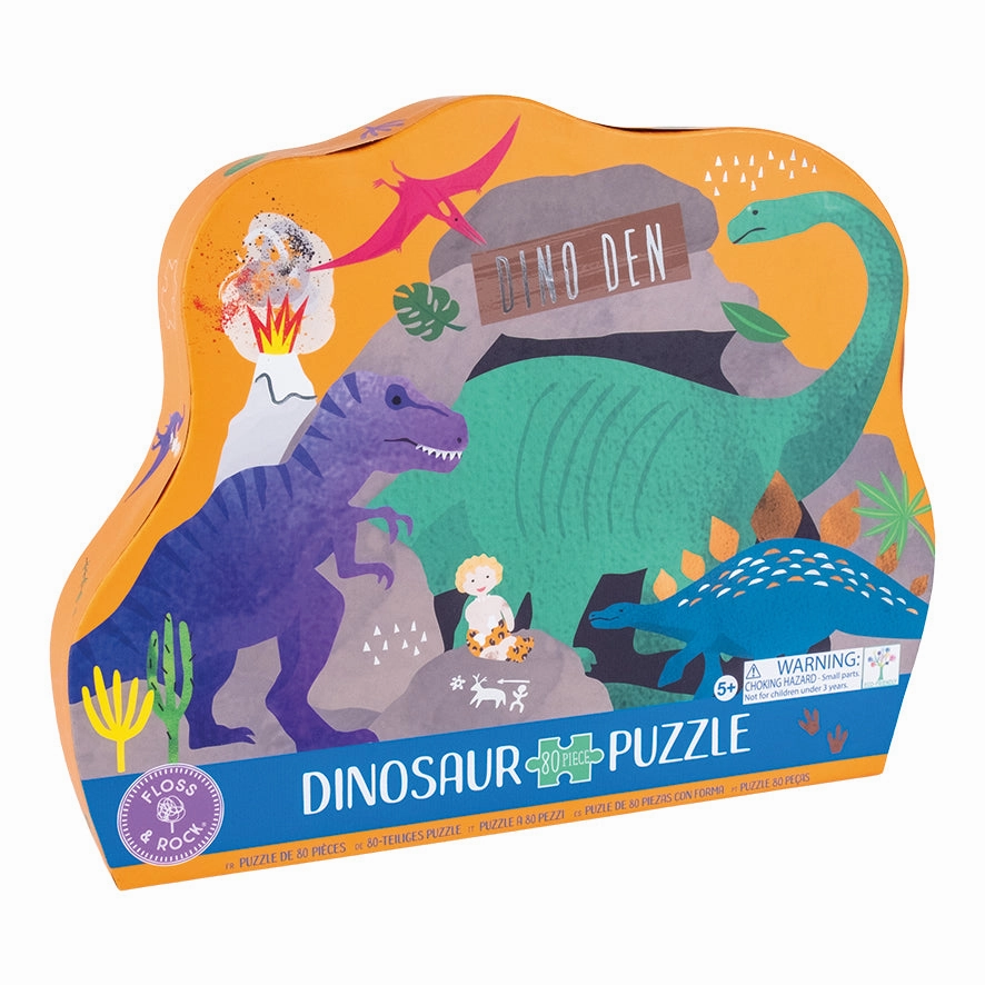 Floss & Rock Jigsaw 80pc Dino