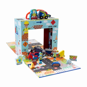 Floss & Rock Playbox with Wooden Pieces - Construction