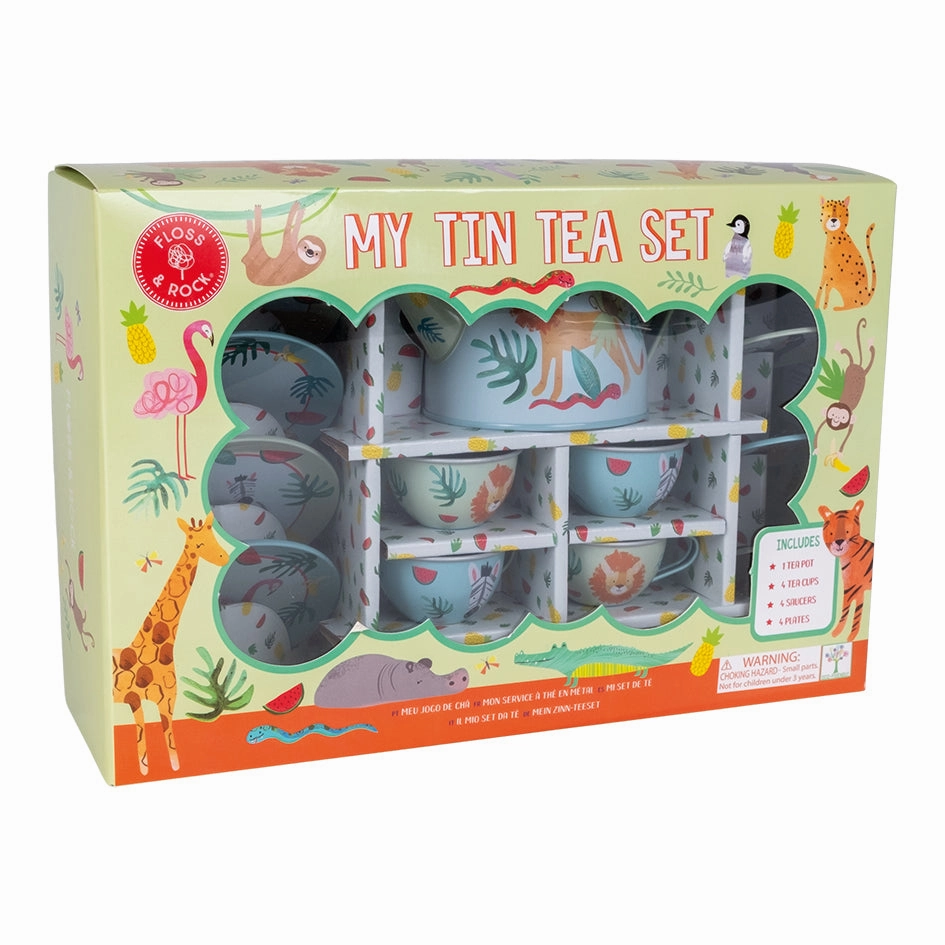 Floss & Rock Tea Set 14pc Jungle