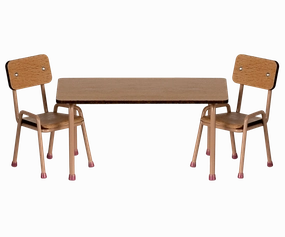 Furniture for Mouse - Table And Chair Set - Dark Powder