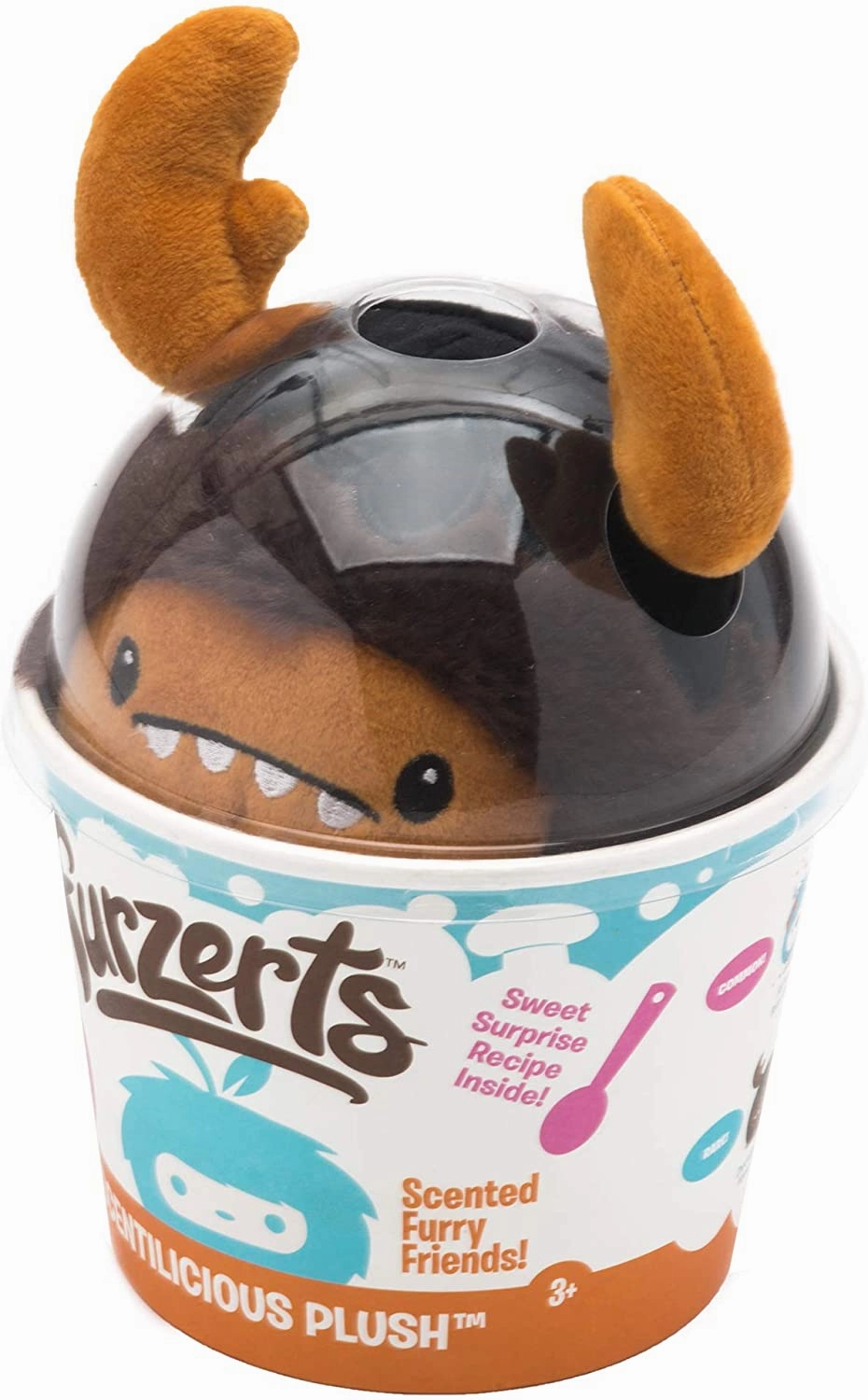 Furzerts Scented Plush Dessert with Recipe Chocolate Melvin Moose