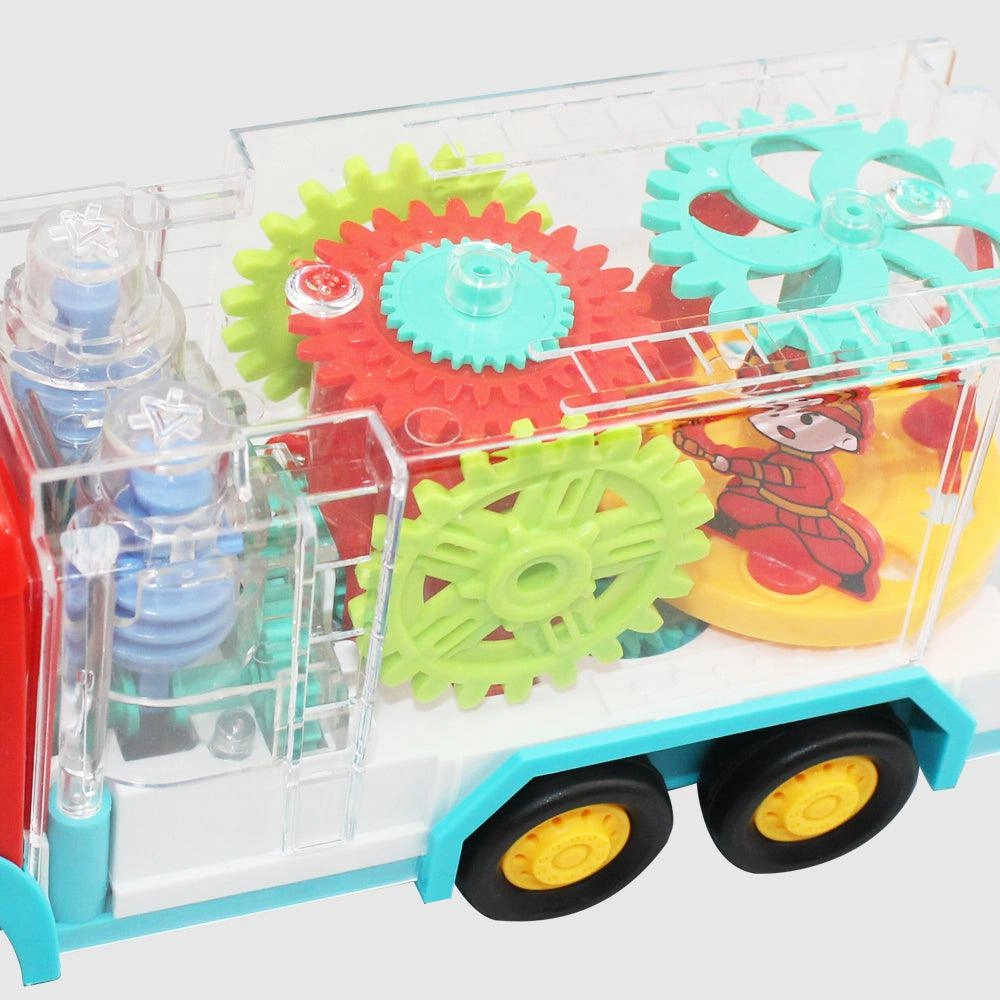 Gear Fire Transparent Fire Truck