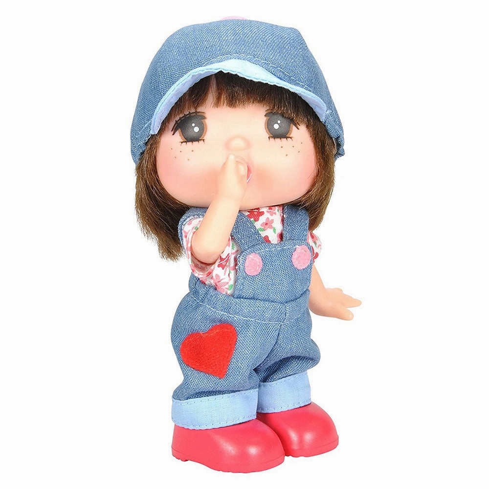 Gege Vinyl-Bodied Mini Brunette Girl Doll 6