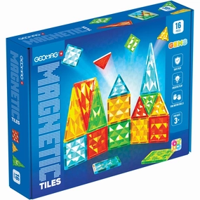 Geomag Magnetic Tiles Gems 16 Pcs