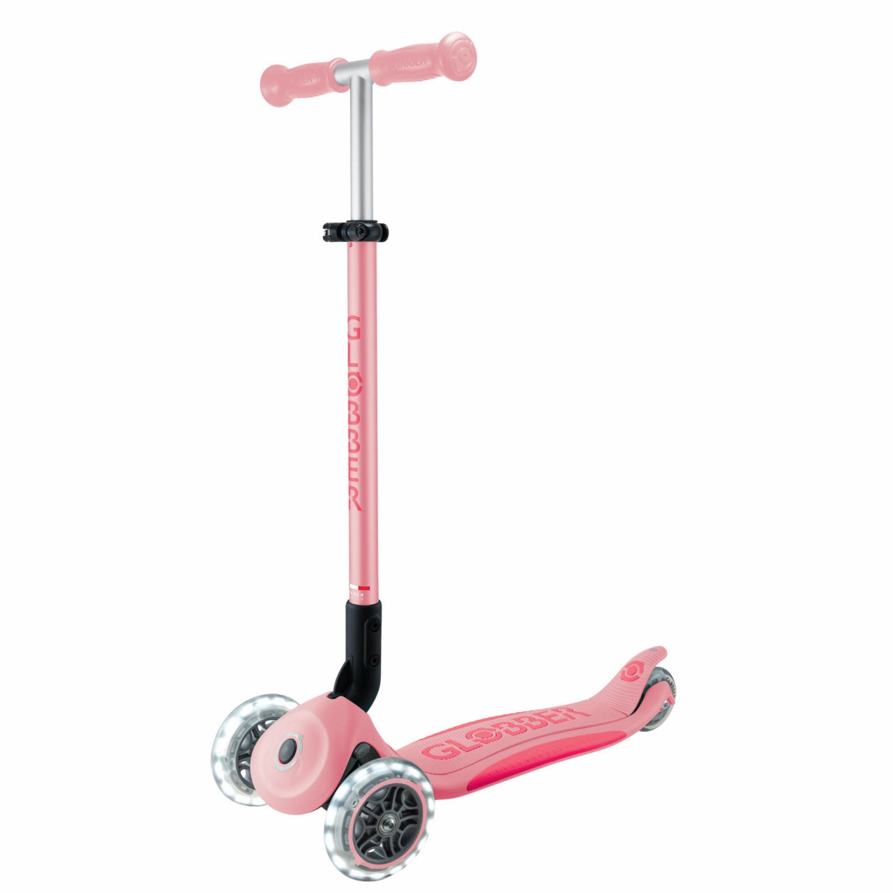Globber Elite Lights  - Pastel Pink / Fuchsia (3 - 9Y )