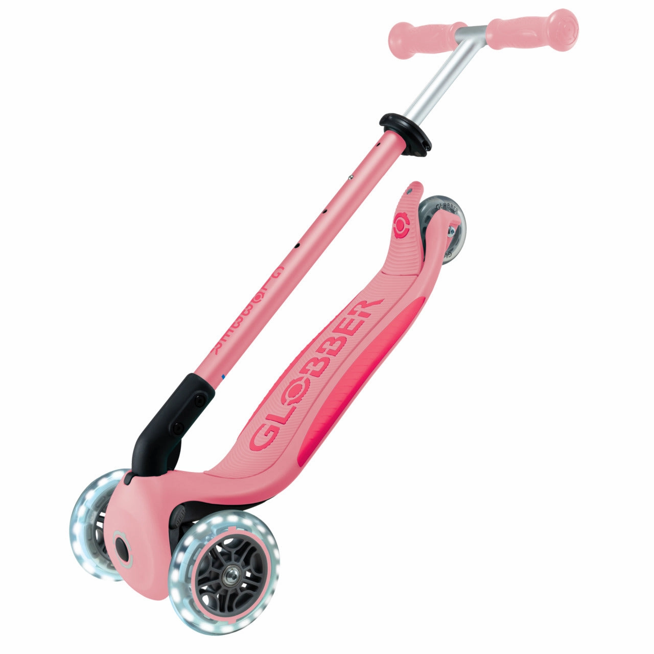 Globber Elite Lights  - Pastel Pink / Fuchsia (3 - 9Y )