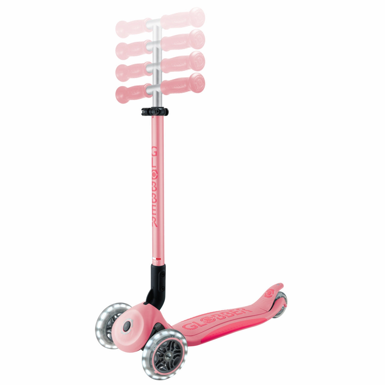 Globber Elite Lights  - Pastel Pink / Fuchsia (3 - 9Y )