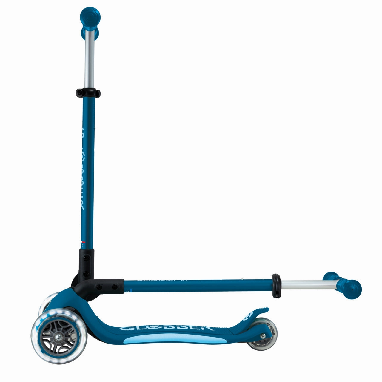 Globber Elite Lights  - Petrol Blue / Light Blue (3 - 9Y )