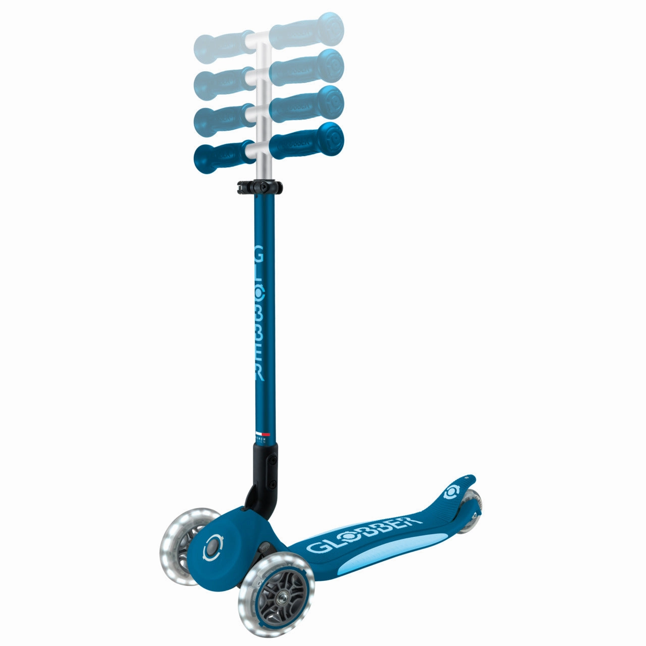 Globber Elite Lights  - Petrol Blue / Light Blue (3 - 9Y )