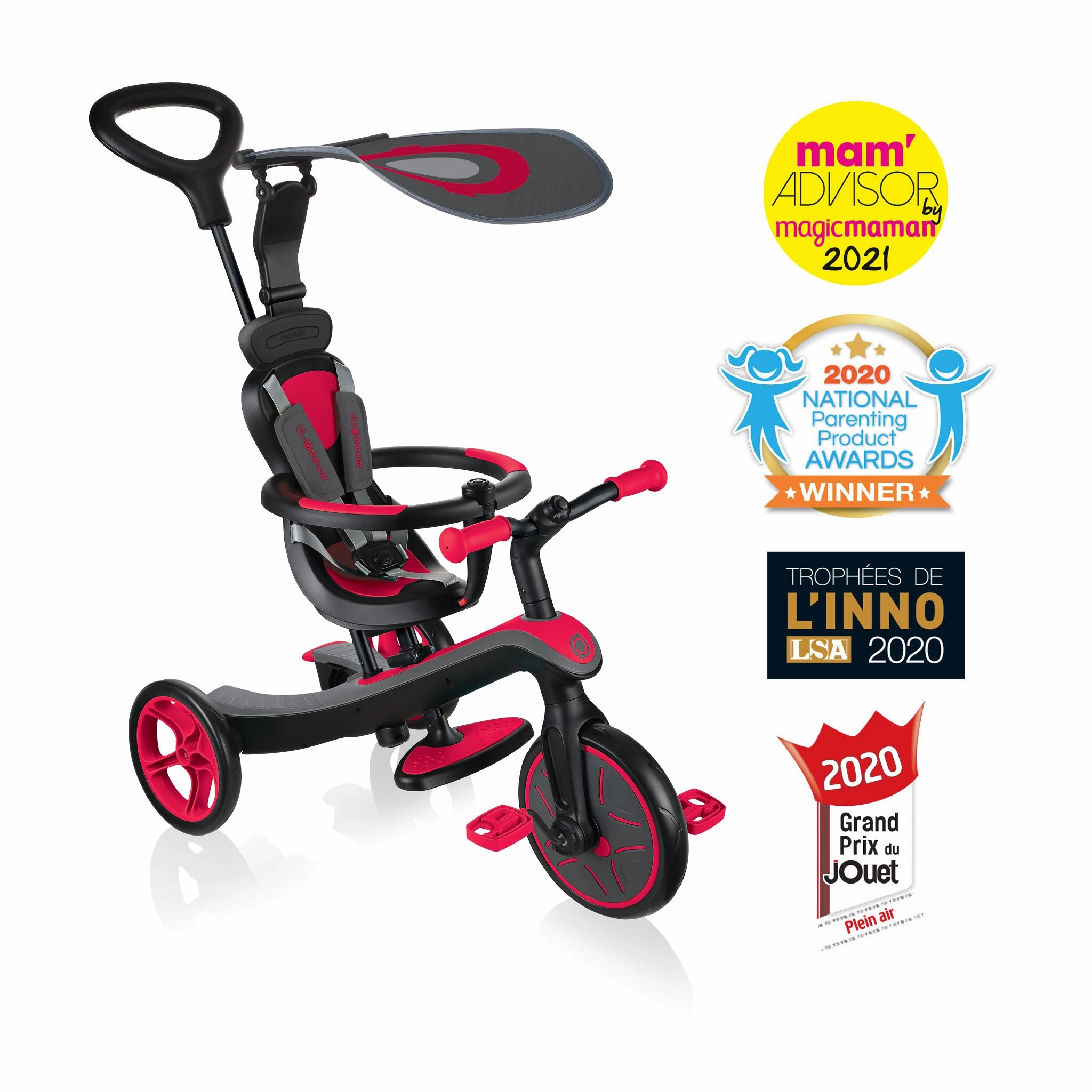 Globber Explorer Trike 41   - New Red () (10M - 5Y)