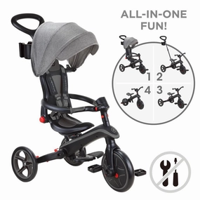 Globber Explorer Trike  41  - Black Grey (10M - 5Y)