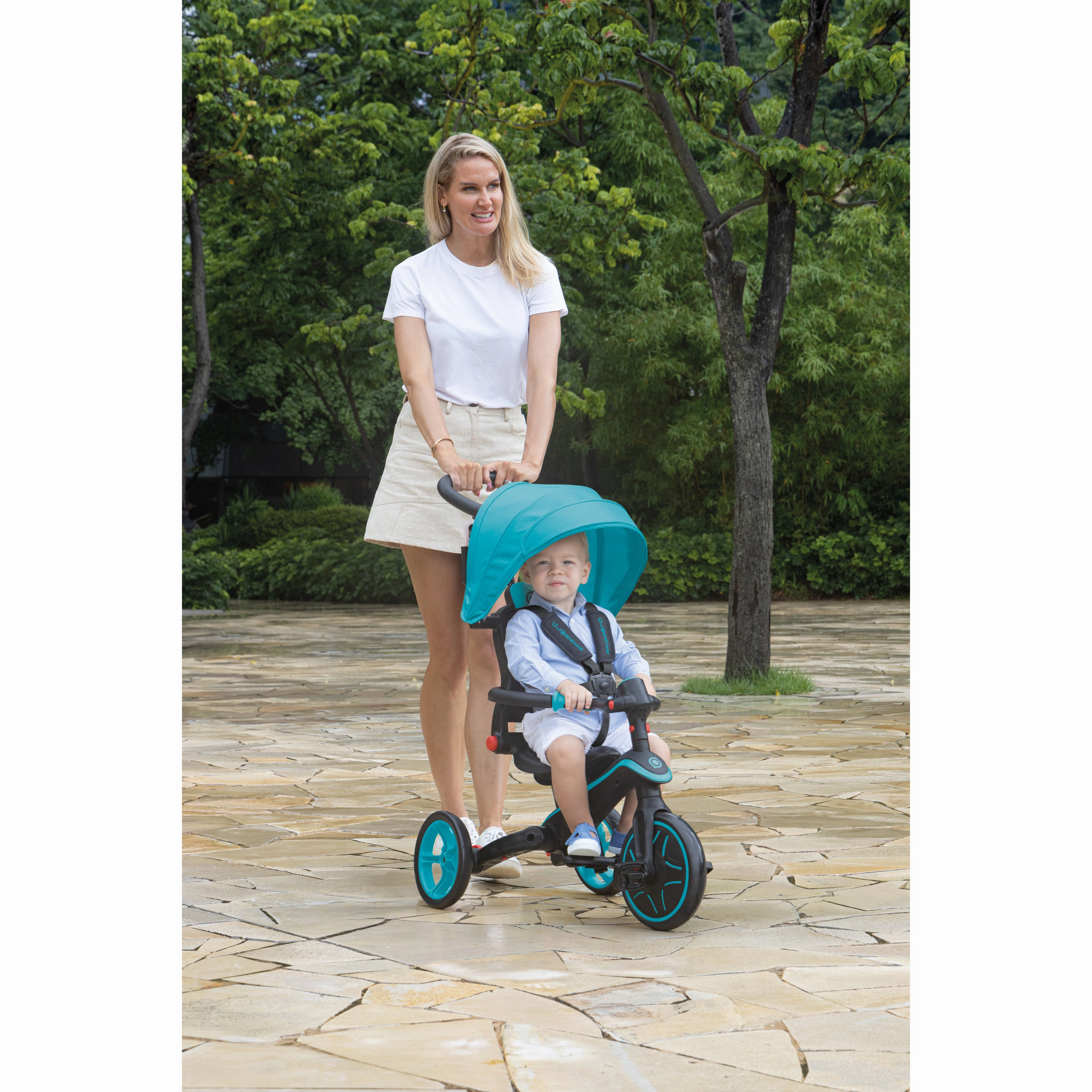 Globber Explorer Trike 41  - Teal () (10M - 5Y)