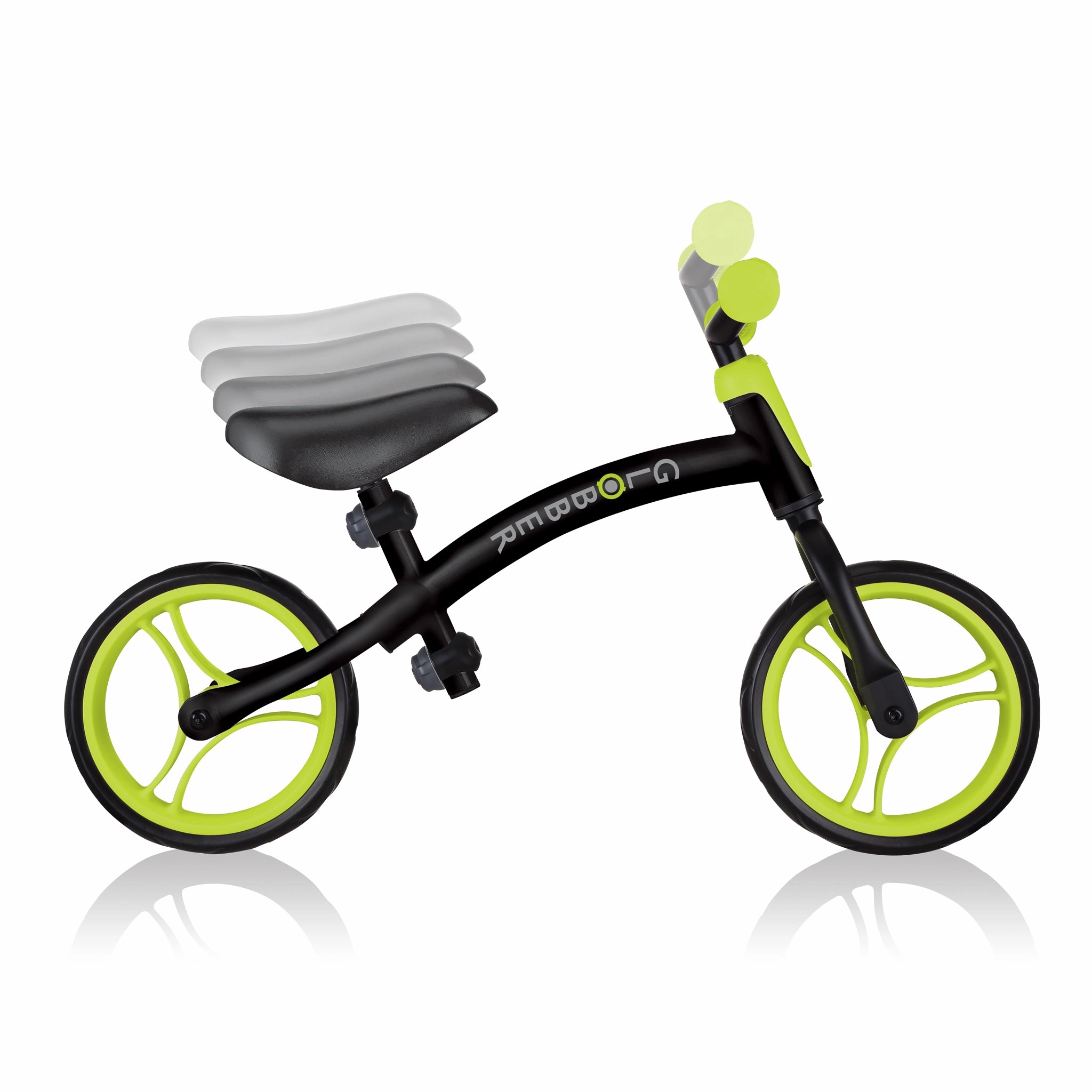 Globber Go Bike  - Black / Lime Green (2 - 5Y)