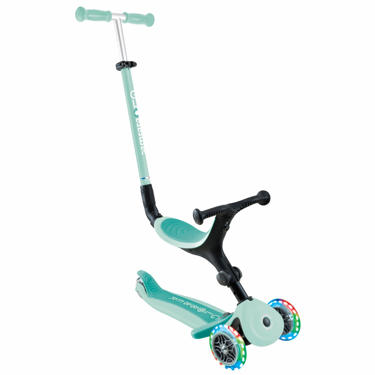 Globber Go Up Active Lights  - Mint / Dark Mint (15M - 9Y )