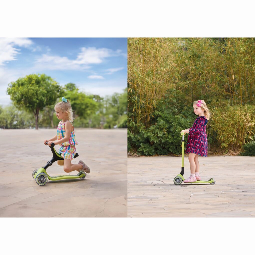 Globber Go Up Active Lights  - Pastel Pink / Deep Pastel Pink (15M - 9Y )