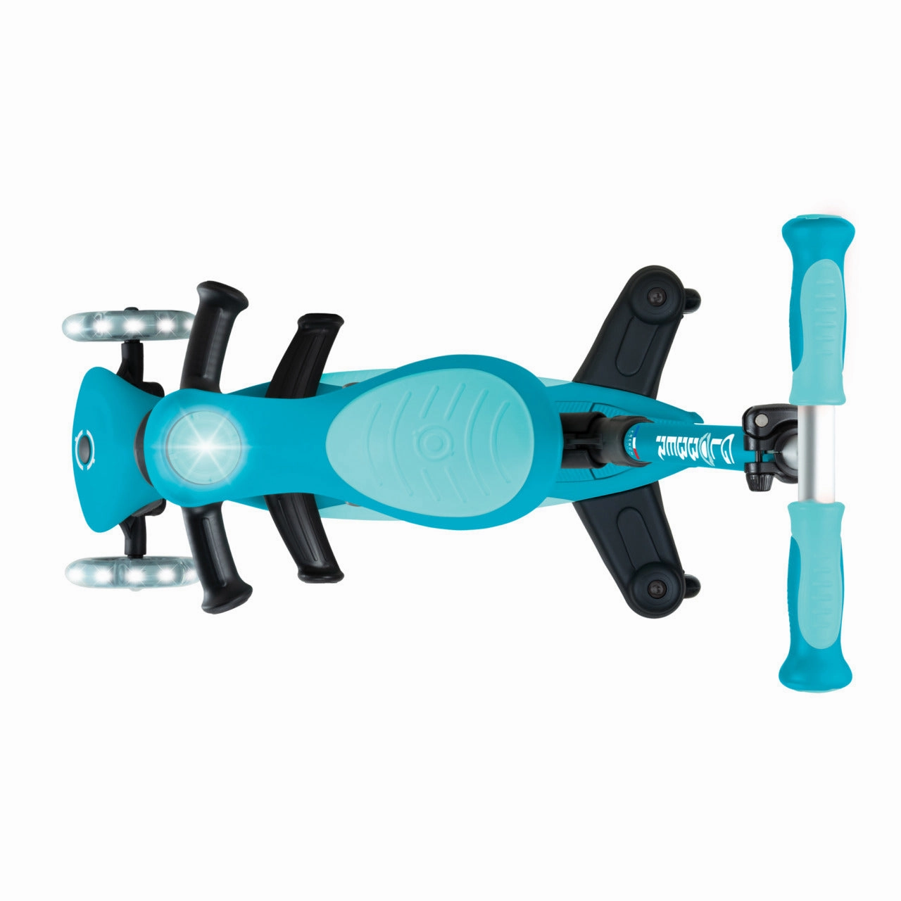 Globber Go Up Deluxe Lights 360  - Aqua (15M - 9Y )