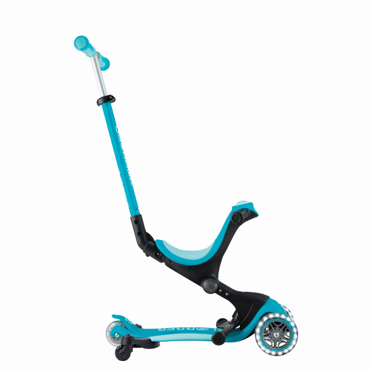 Globber Go Up Deluxe Lights 360  - Aqua (15M - 9Y )