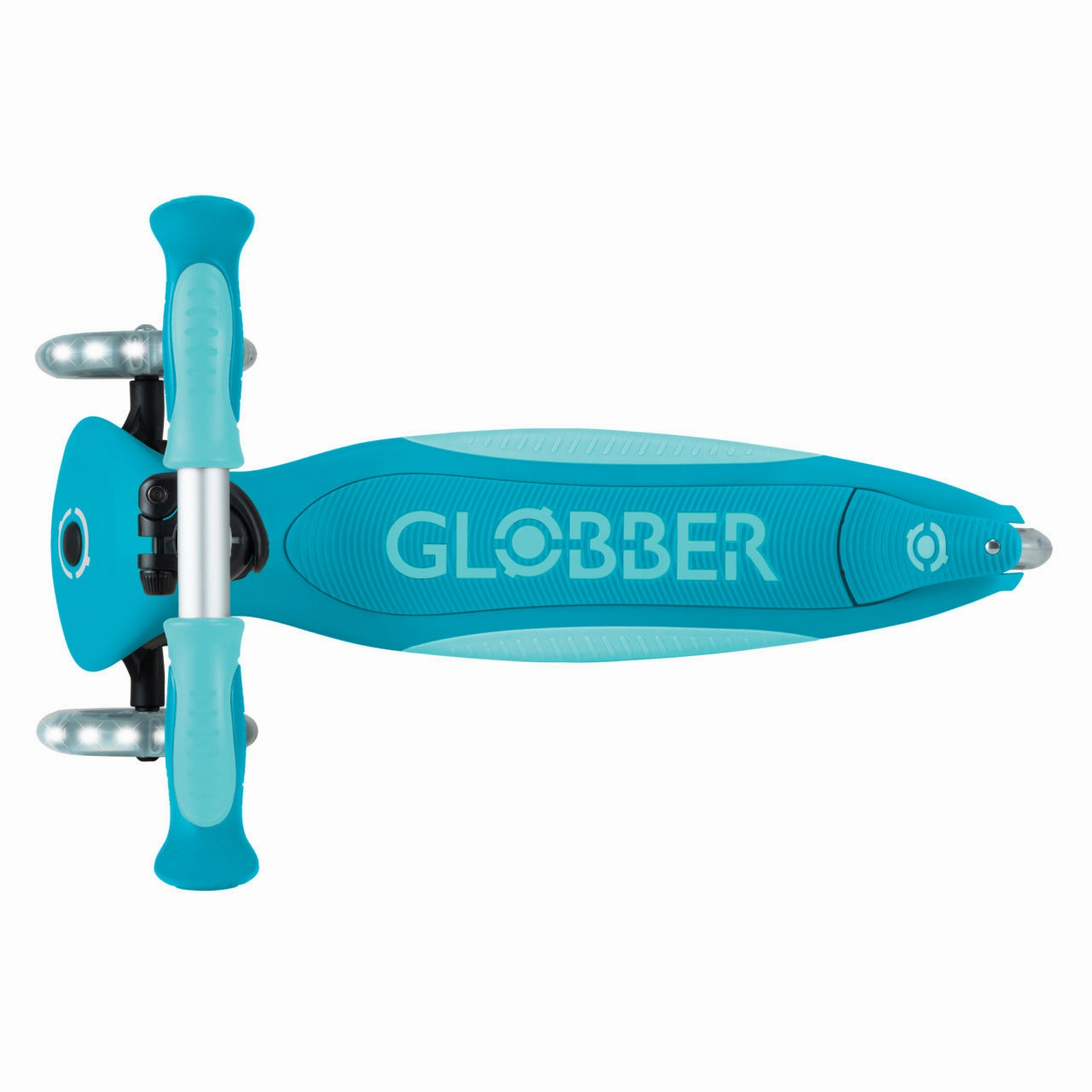 Globber Go Up Deluxe Lights 360  - Aqua (15M - 9Y )