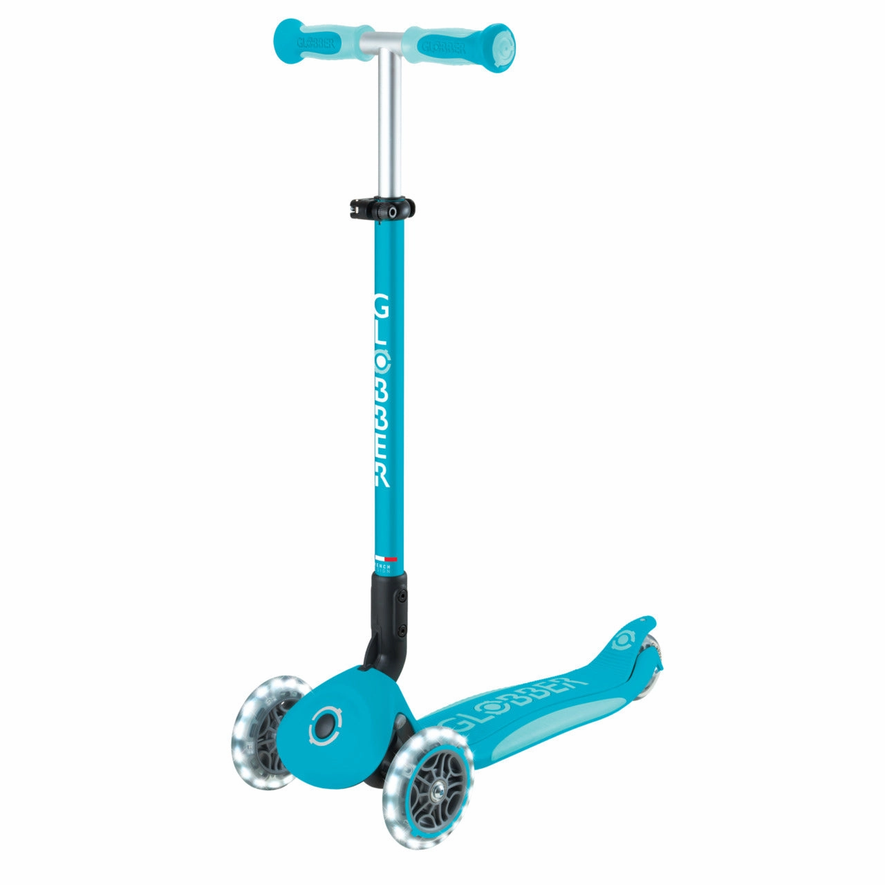 Globber Go Up Deluxe Lights 360  - Aqua (15M - 9Y )