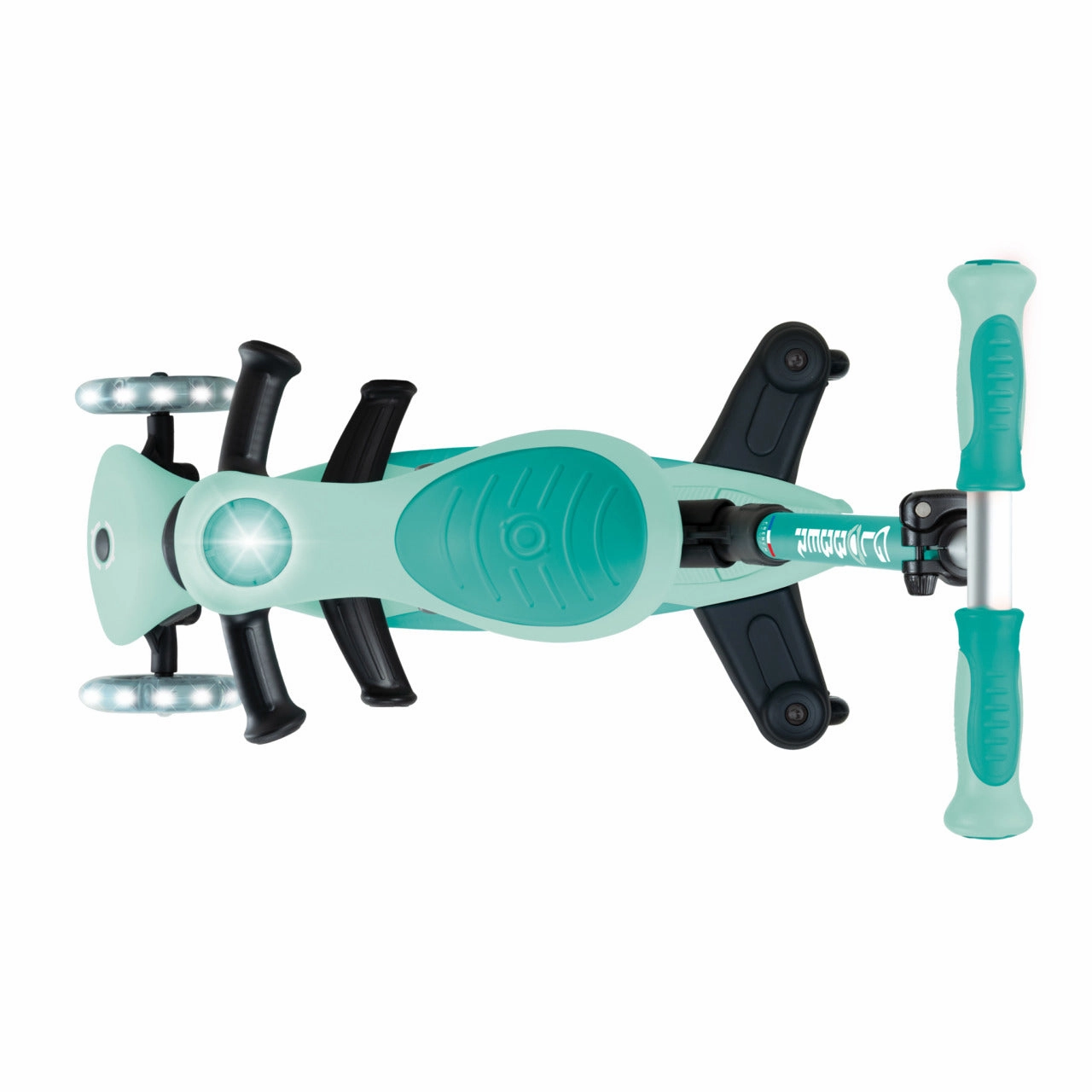 Globber Go Up Deluxe Lights 360  - Mint / Pistachio (15M - 9Y )