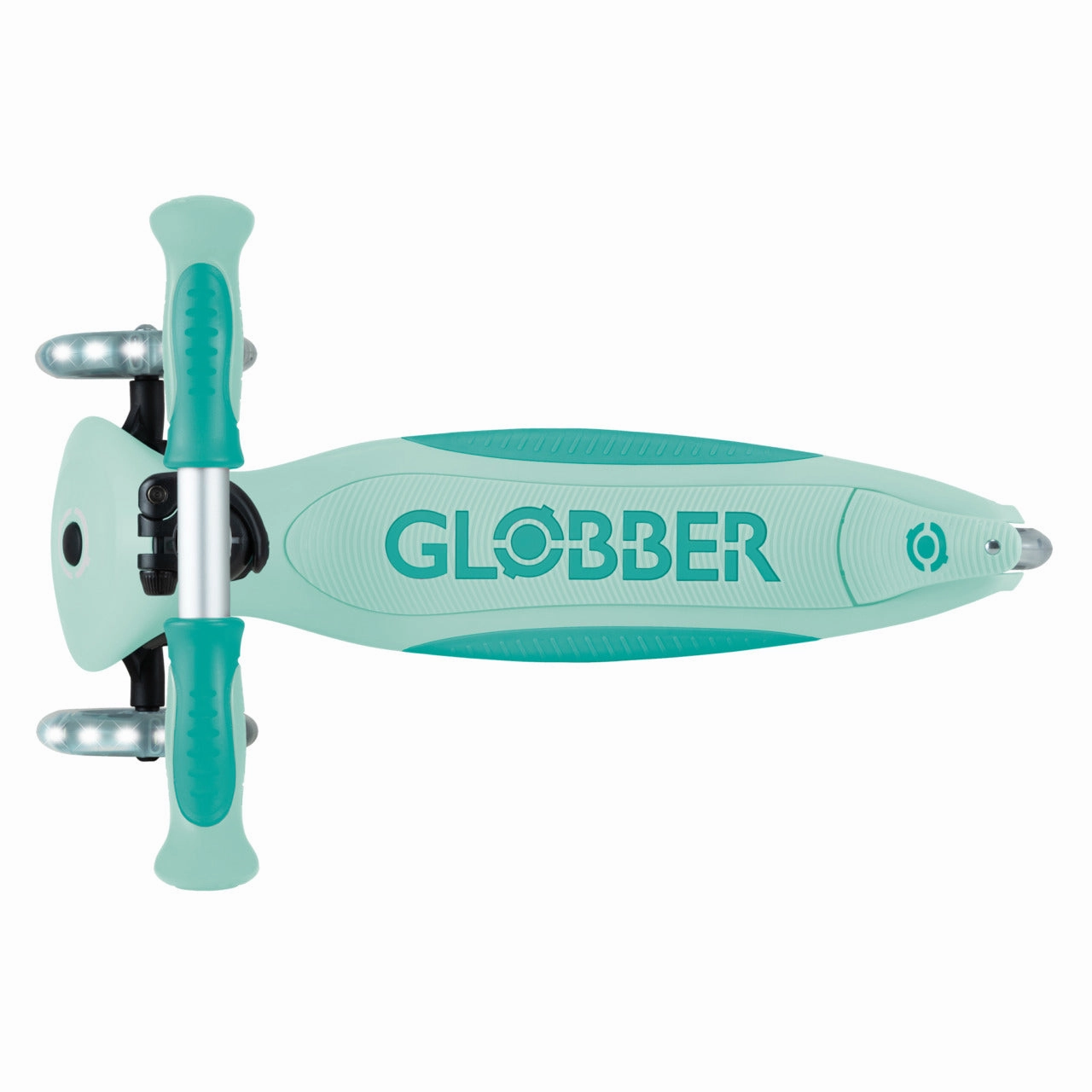 Globber Go Up Deluxe Lights 360  - Mint / Pistachio (15M - 9Y )