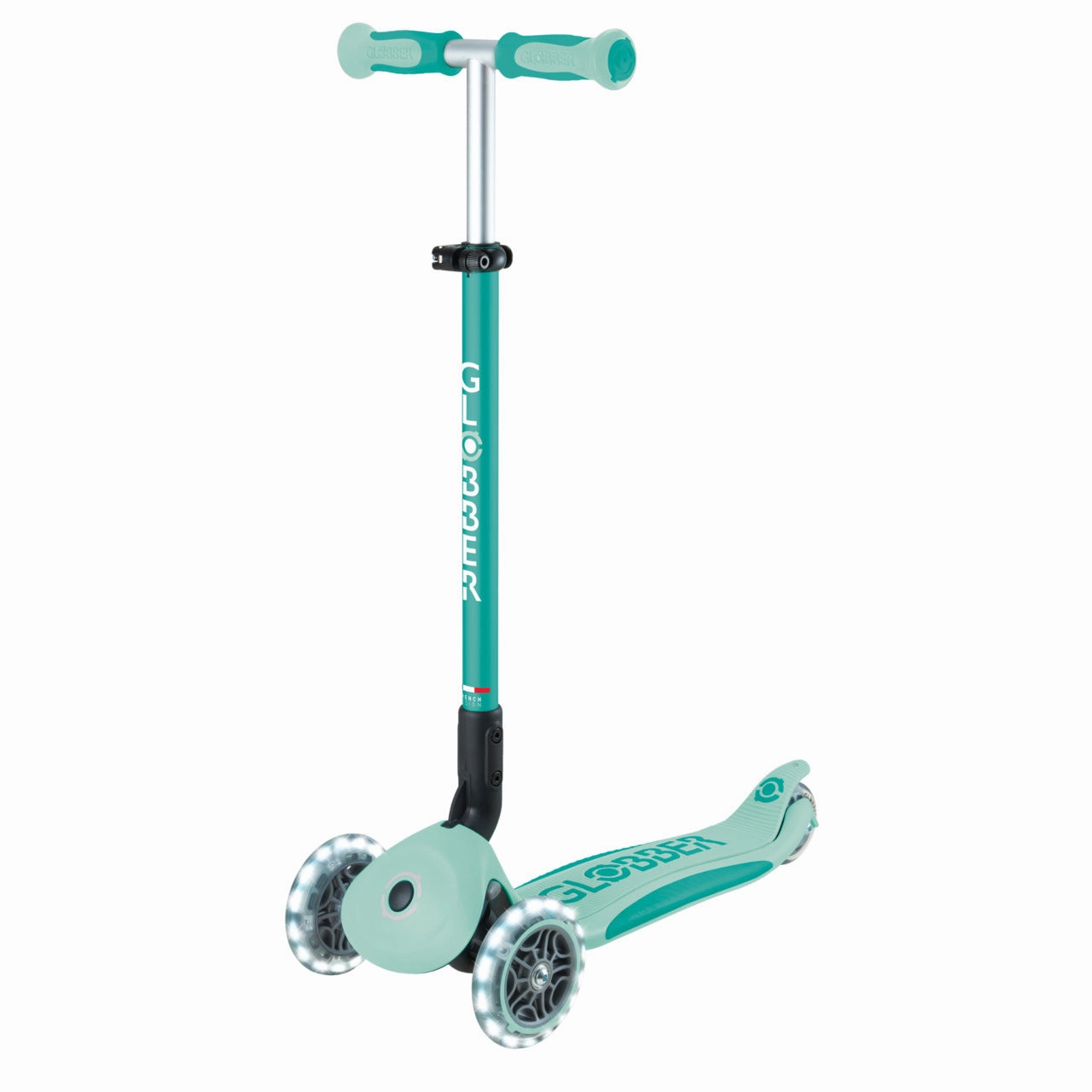 Globber Go Up Deluxe Lights 360  - Mint / Pistachio (15M - 9Y )