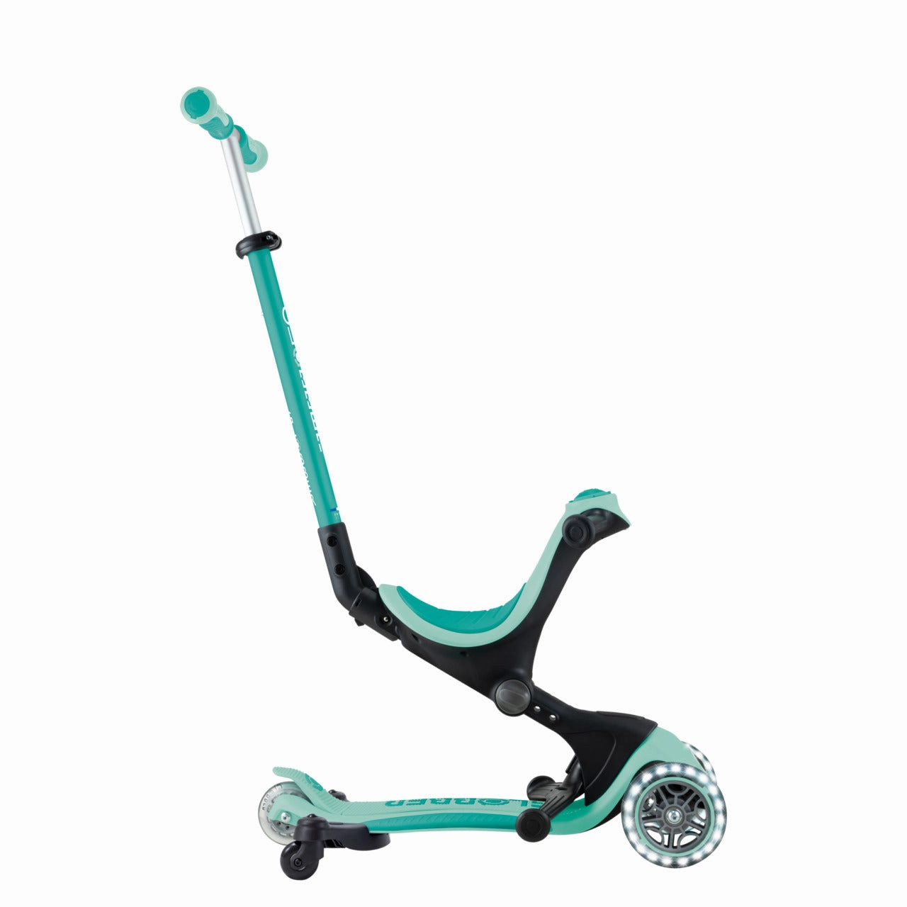 Globber Go Up Deluxe Lights 360  - Mint / Pistachio (15M - 9Y )