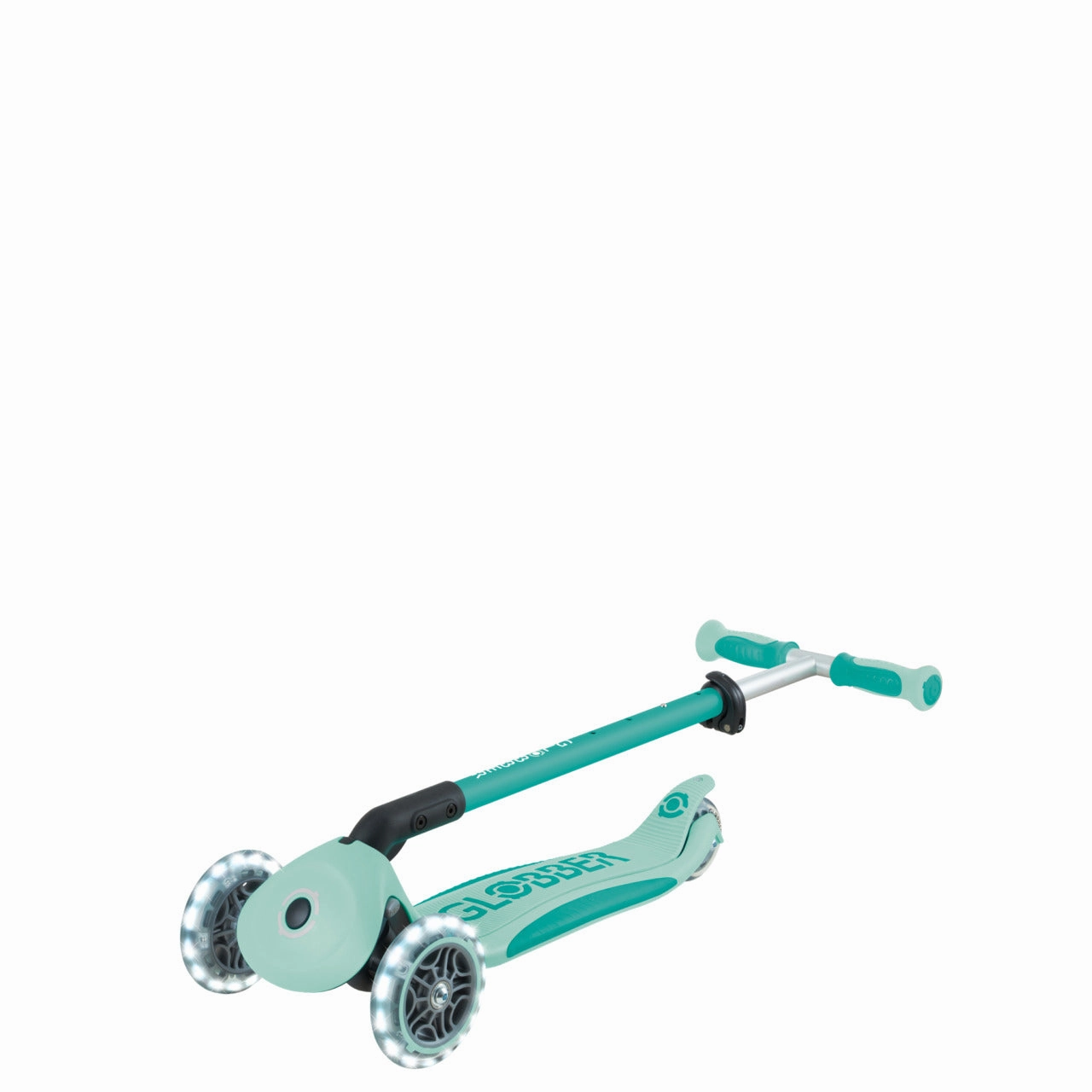 Globber Go Up Deluxe Lights 360  - Mint / Pistachio (15M - 9Y )