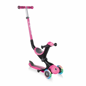 Globber Go Up Deluxe Lights  - Deep Pink (15M - 9Y)