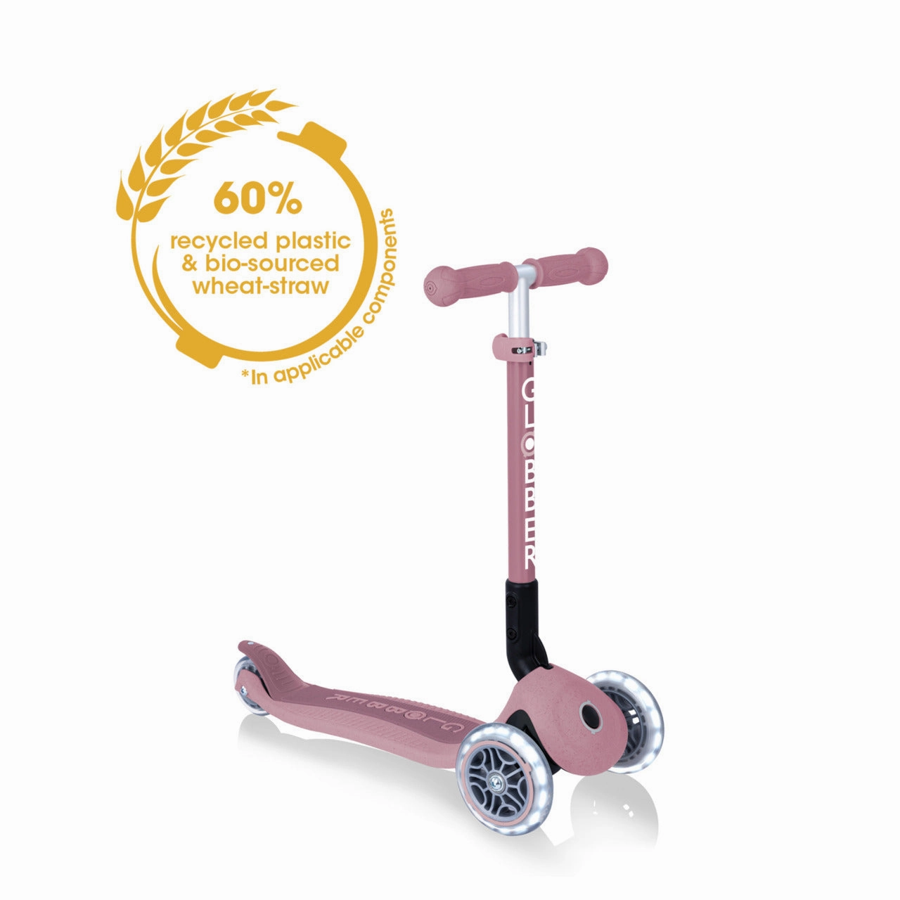 Globber Junior Foldable Lights Ecologic  - Berry () (2Y )